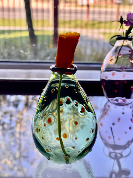 Coloured Polka Dot Vase