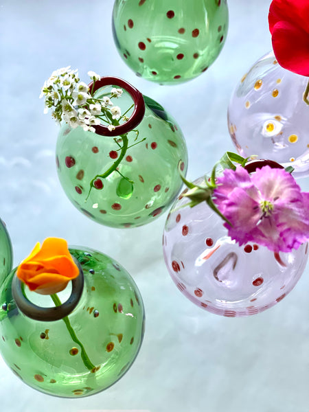 Coloured Polka Dot Vase