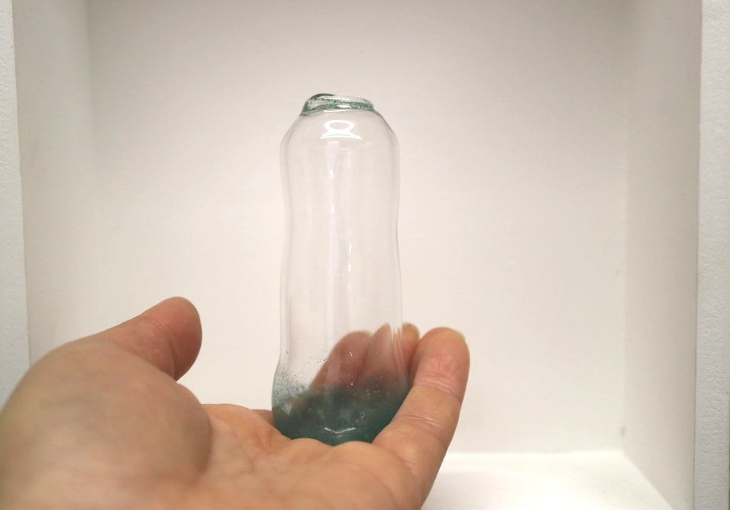 Tall Bud Vase - Decorated with Glass Powders