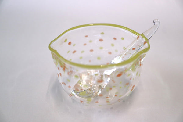 Polka Dots Sugar Bowl with a matching Spoon