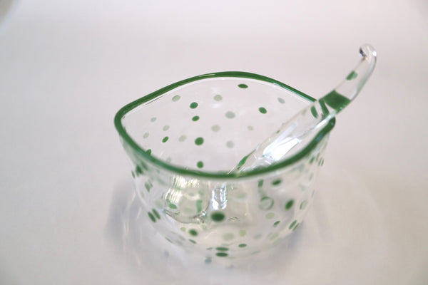 Polka Dots Sugar Bowl with a matching Spoon