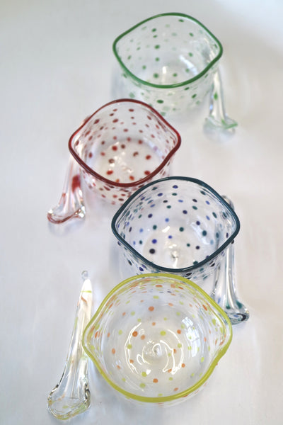 Polka Dots Sugar Bowl with a matching Spoon